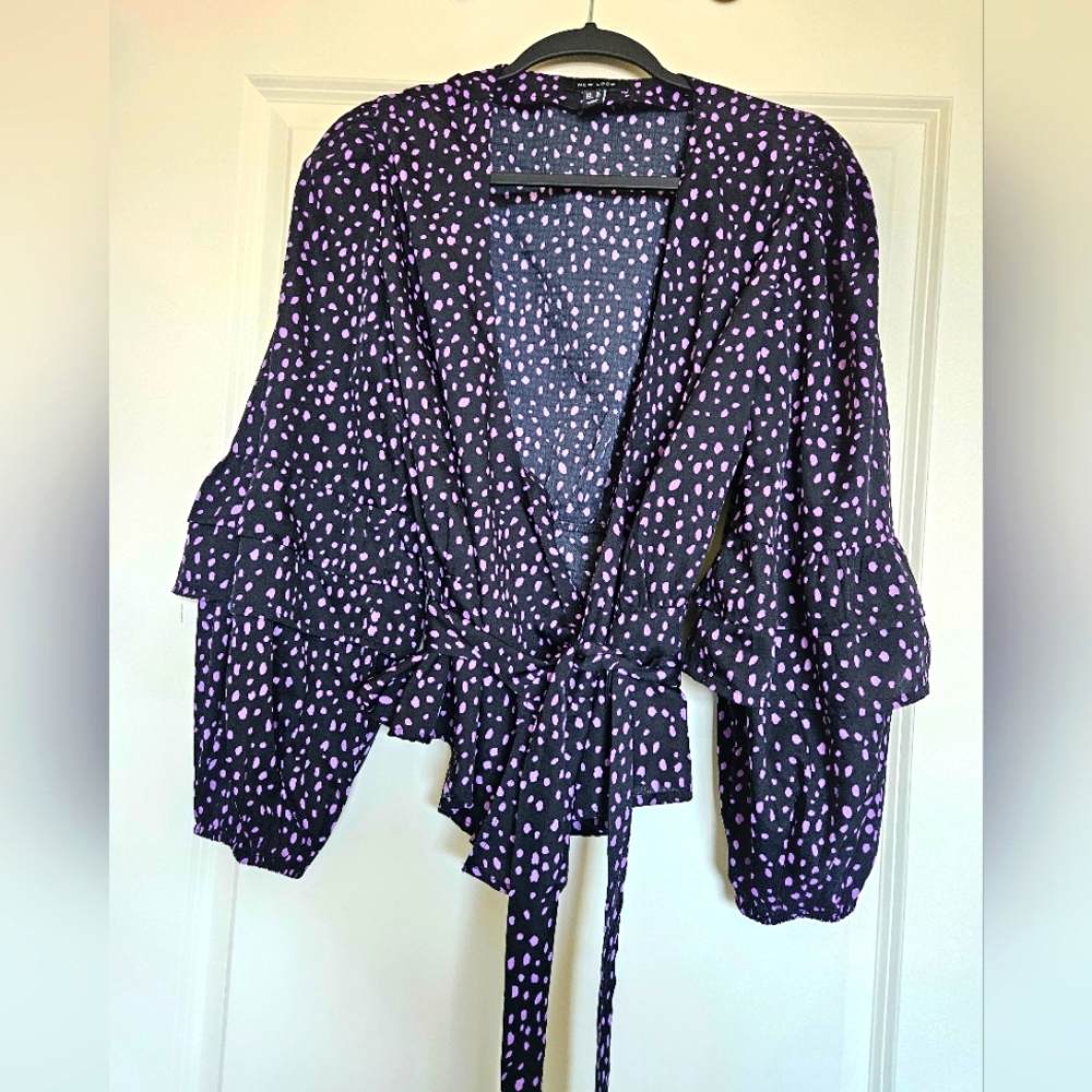New Look Wrap Top - Size 12